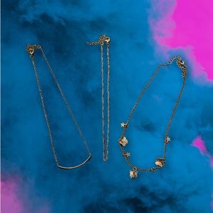 Gold Necklace Bundle 3pc